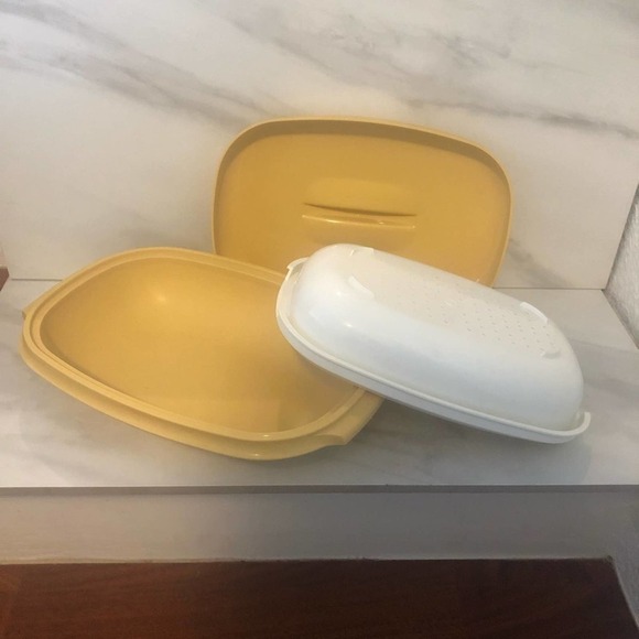 Tupperware Serving Steamer Bowl set vintage USA rare Lid - Picture 7 of 12